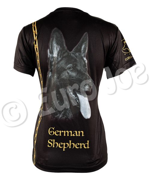 Euro Joe T-shirt With German Shepherd -EURO JOE SHOP T shirt GSD dames02
