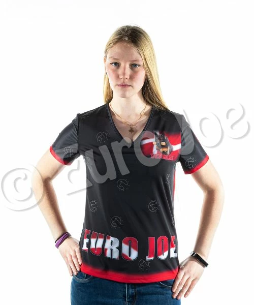 Euro Joe T-Shirt With Danish Flag (Women)