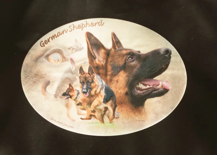 Euro Joe Ladies T-shirt With Round Neck And 3/4 Sleeves With German Shepherd Print Nr.1