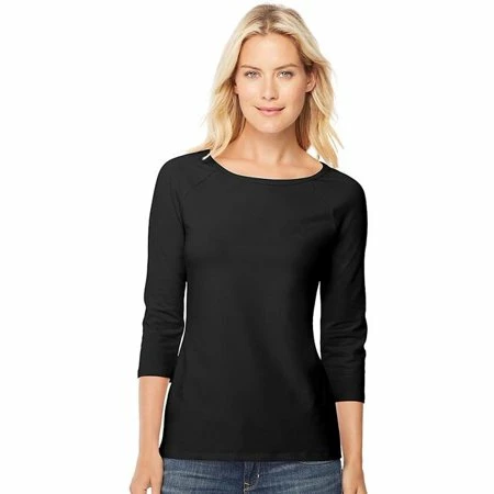 Euro Joe Ladies T-shirt With Round Neck And 3/4 Sleeves With German Shepherd Print Nr.1 - Image 5