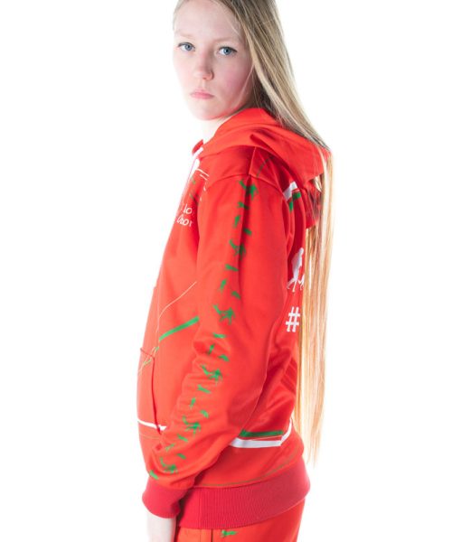 Euro Joe Hoody Red -EURO JOE SHOP hoodie rood 3