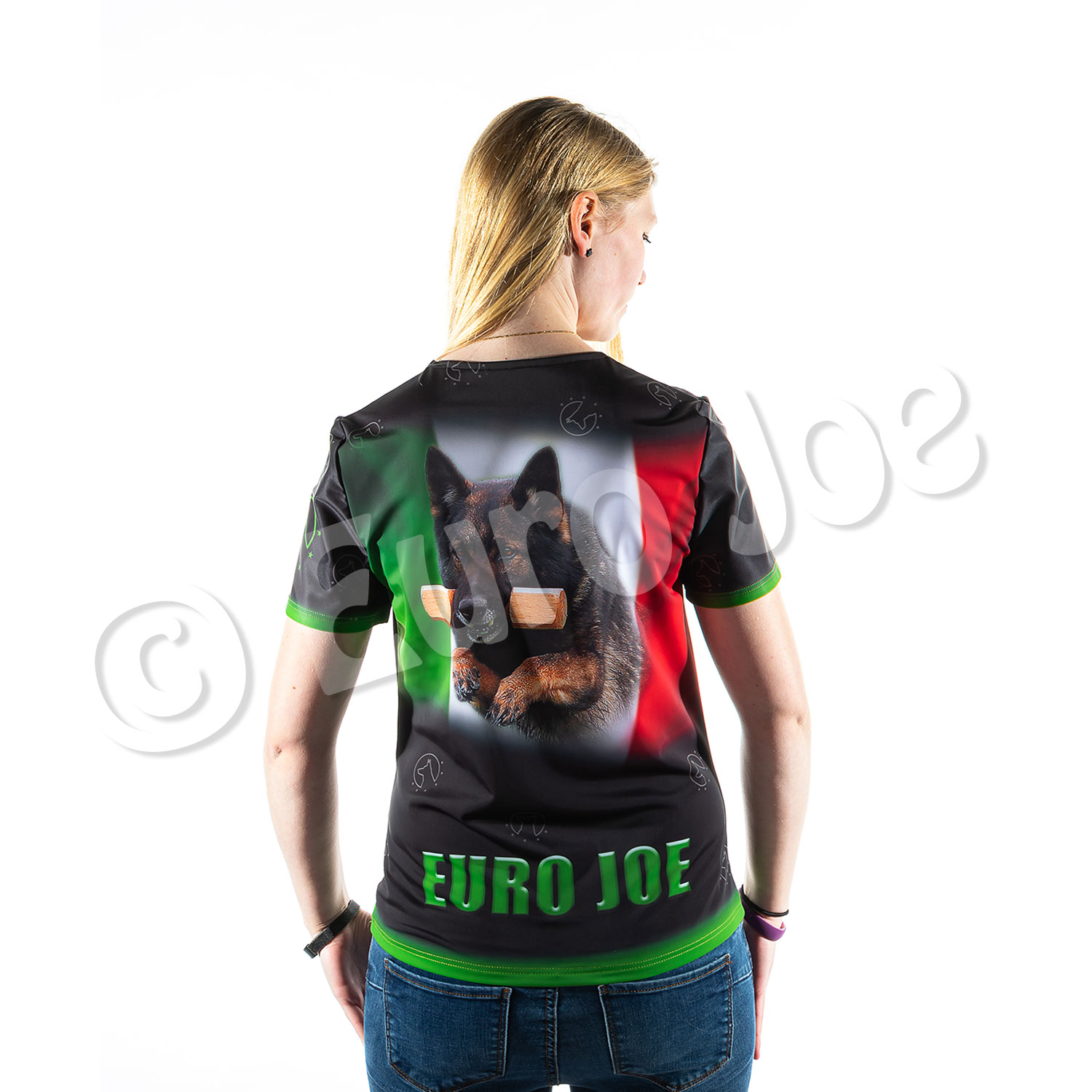 T-Shirt with Italian Flag (Women) Euro Joe T-Shirt With Italian Flag (Women) -EURO JOE SHOP italy 03