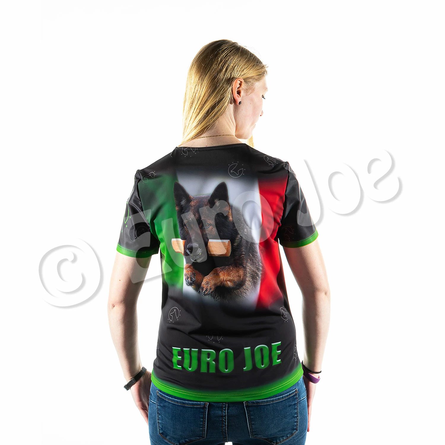 Euro Joe T-Shirt With Italian Flag (Women) - Image 3
