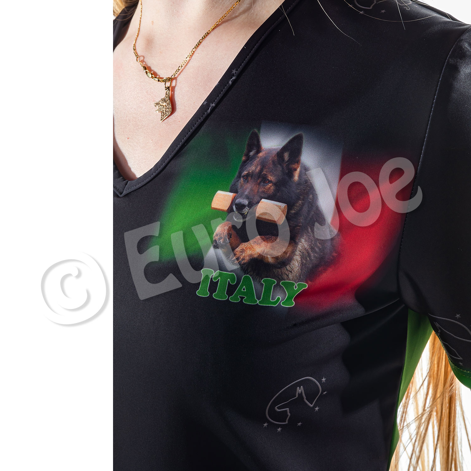 T-Shirt with Italian Flag (Women) Euro Joe T-Shirt With Italian Flag (Women) -EURO JOE SHOP italy 04