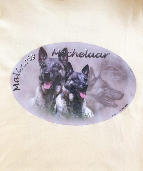 Euro Joe Ladies T-shirt With V-neck With Malinois Print Nr.1