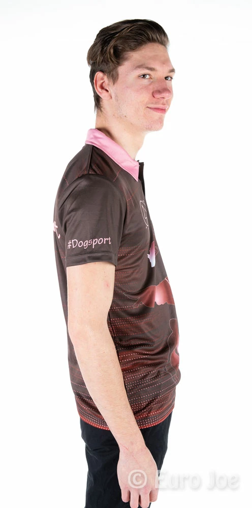 Euro Joe Polo Brown With Print Of Dog Sport Images - Image 2