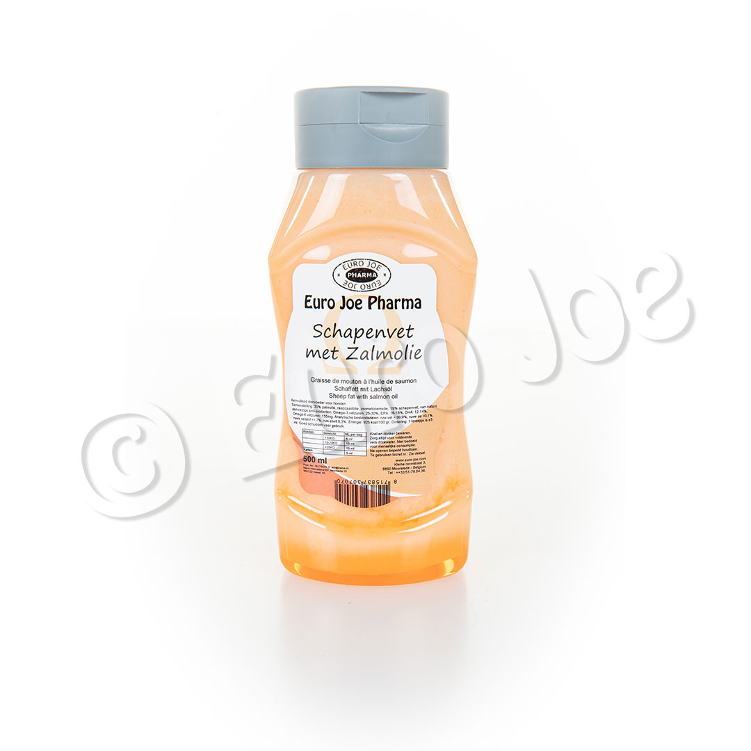 Salmon Oil with Liquid Sheep Fat 500ml Euro Joe Salmon Oil With Liquid Sheep Fat 500ml -EURO JOE SHOP schapenvet zalm