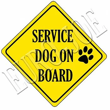 Euro Joe Service Dog On Board