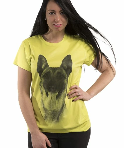 Euro Joe Ladies T-shirt With Sublimation Print Of Malinois "Keppe"