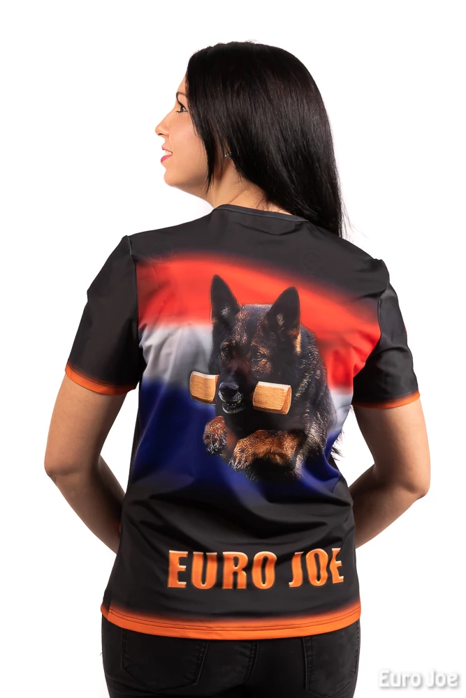 Euro Joe T-Shirt With Dutch Flag (Women) - Image 3