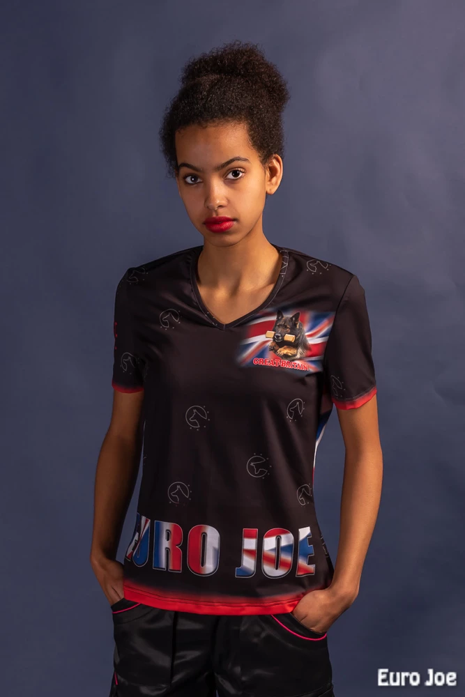 Euro Joe T-Shirt With British Flag (Women) - Image 3