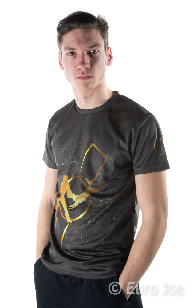 T-shirt with golden print Euro Joe T-shirt With Golden Print -EURO JOE SHOP t shirt gold01