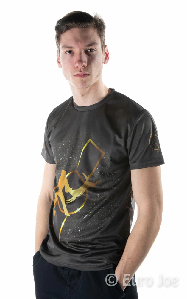 Euro Joe T-shirt With Golden Print - Image 2