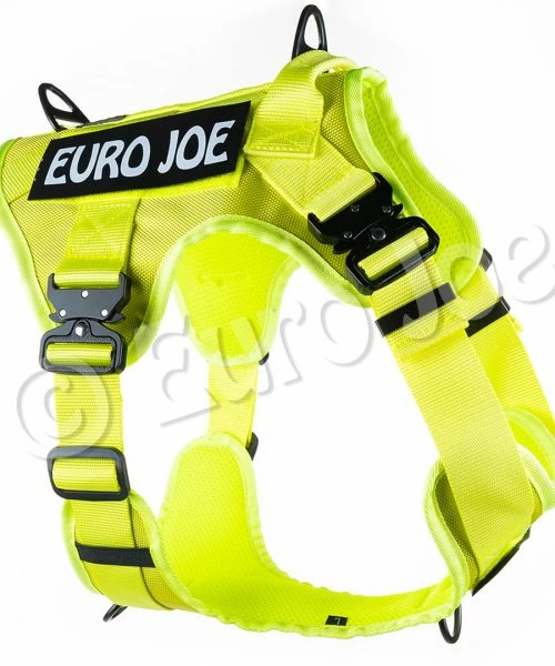 Euro Joe Nylon Harness 'Tactical' Neon Yellow