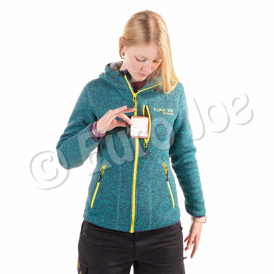 Euro Joe Fleece Jacket Wolverine 3 - Ladies - Turquoise - Image 6