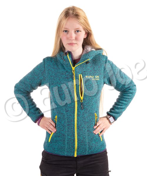 Euro Joe Fleece Jacket Wolverine 3 - Ladies - Turquoise