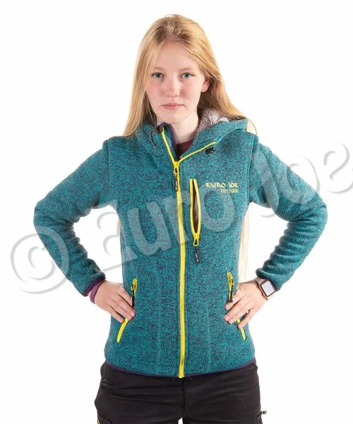 Euro Joe Fleece Jacket Wolverine 3 - Ladies - Turquoise