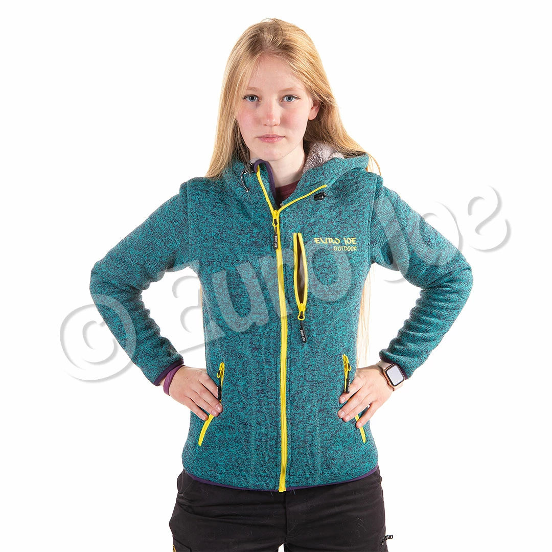 Euro Joe Fleece Jacket Wolverine 3 - Ladies - Turquoise