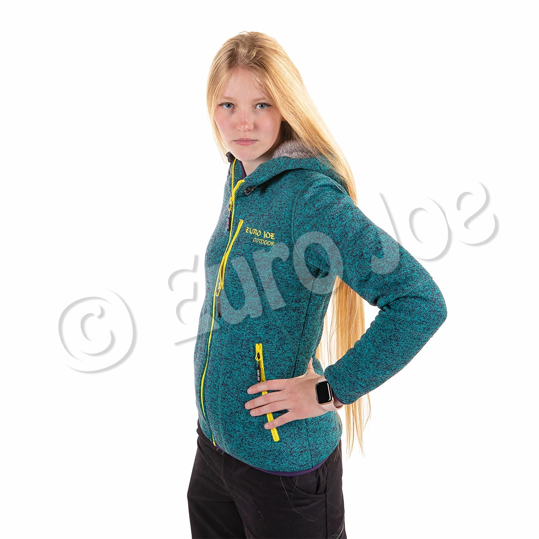 Euro Joe Fleece Jacket Wolverine 3 - Ladies - Turquoise - Image 7