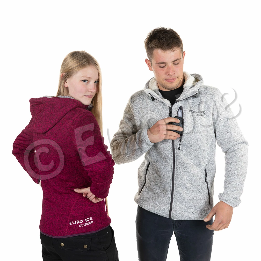 Euro Joe Fleece Jacket Wolverine 2 - Ladies - Raspberry - Image 4