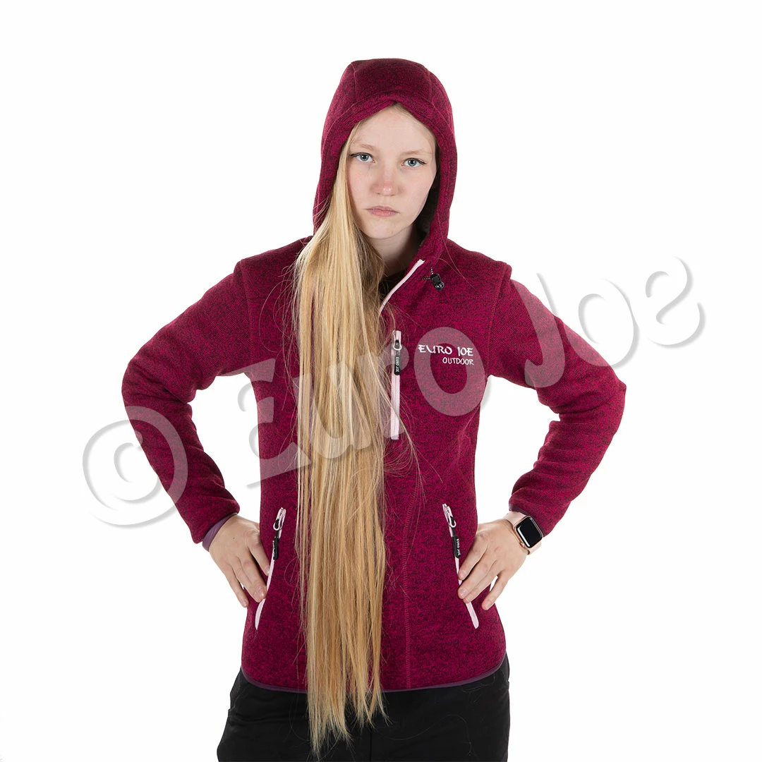 Euro Joe Fleece Jacket Wolverine 2 - Ladies - Raspberry - Image 2
