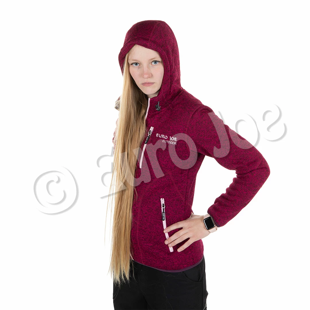 Euro Joe Fleece Jacket Wolverine 2 - Ladies - Raspberry - Image 3